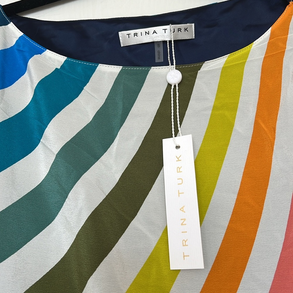 Trina Turk Amaris Global Dress Silk - Picture 5 of 11